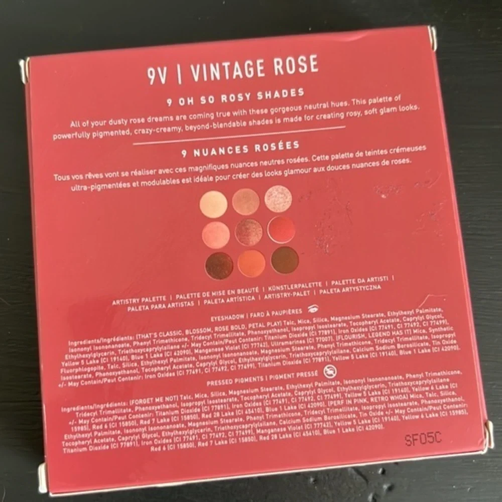 Morphe 9V Vintage Rose Artistry Eyeshadow Palette NIB